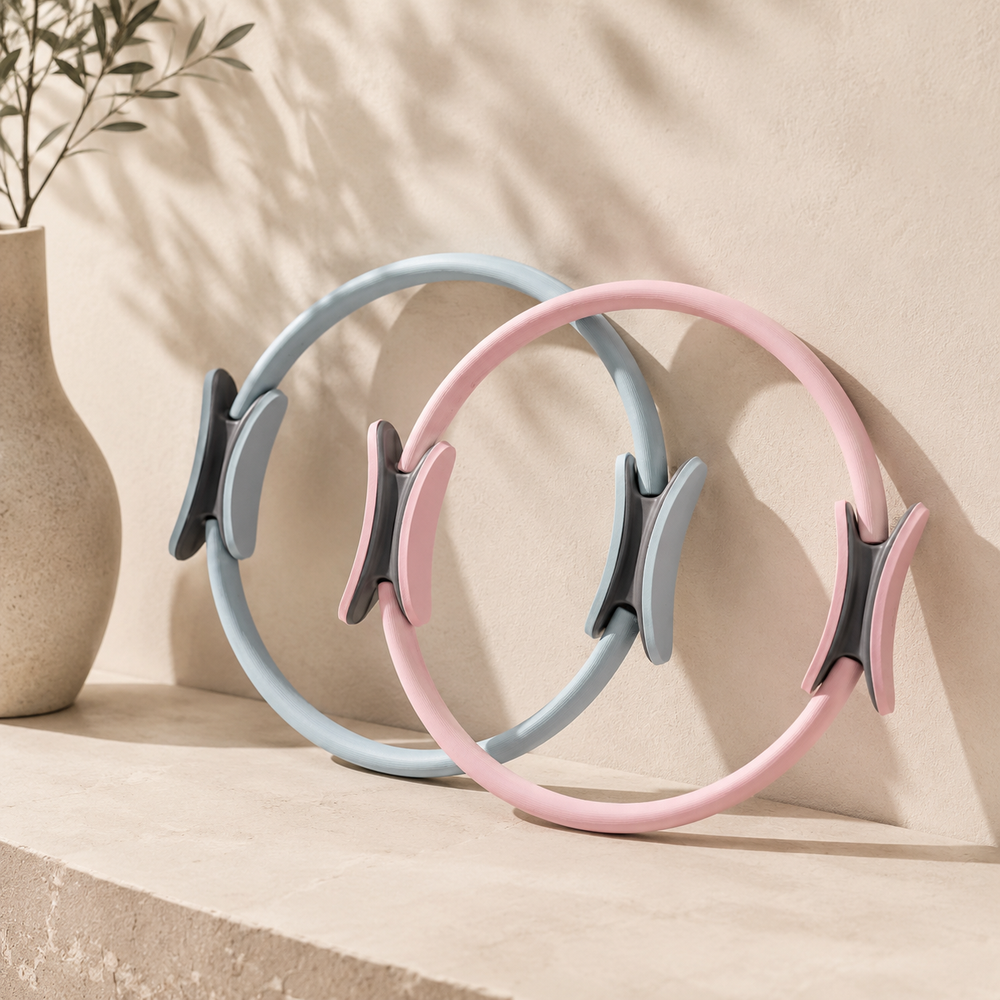 38 cm NBR pilates ring (magic circle) with crescent grip handles