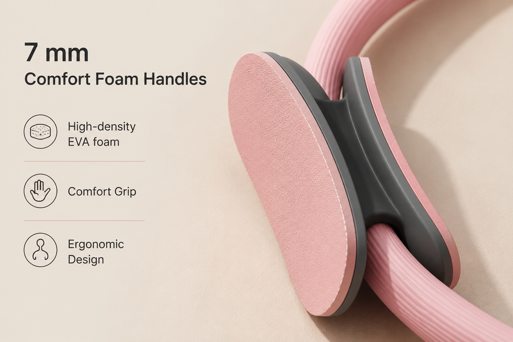 Pilates ring used for inner-thigh resistance