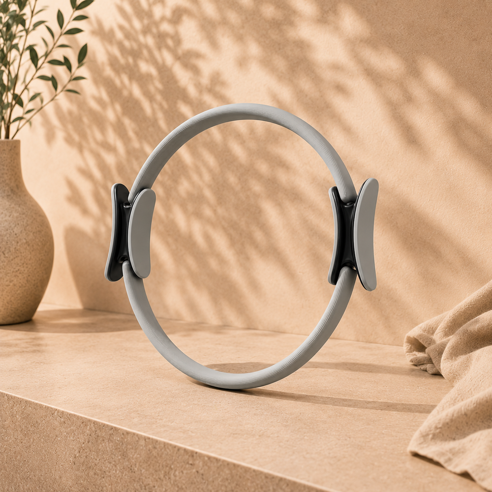 Pilates ring used for arm and chest work