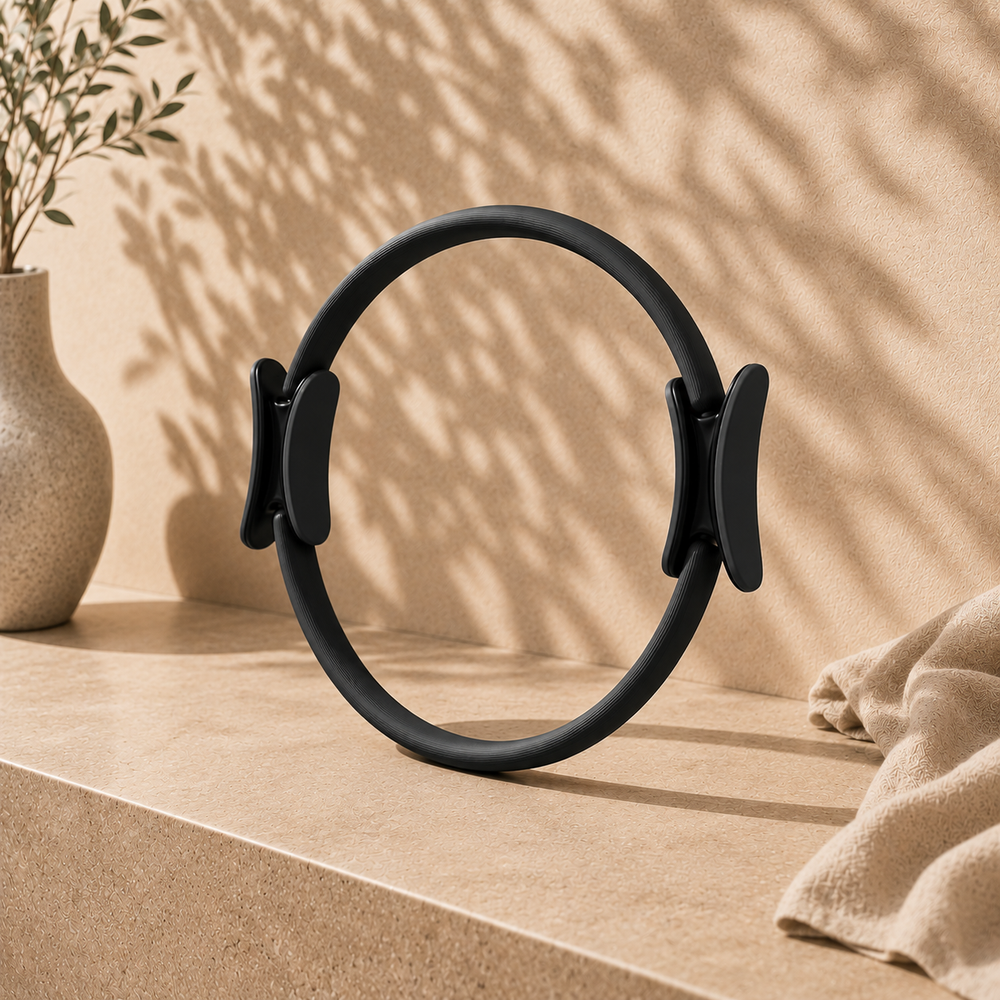 38 cm NBR pilates ring (magic circle) with crescent grip handles