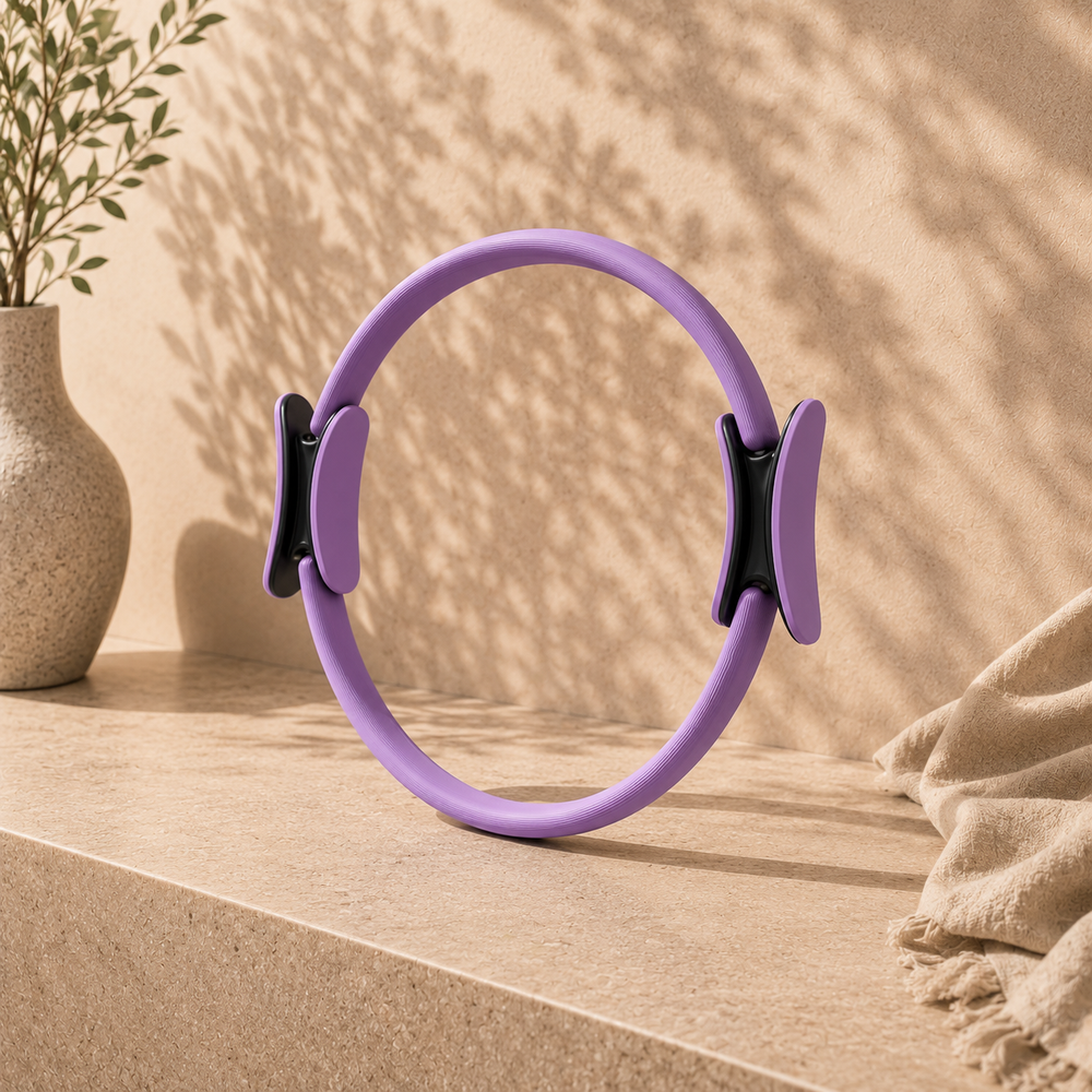 Pilates magic circle — ergonomic crescent handle detail