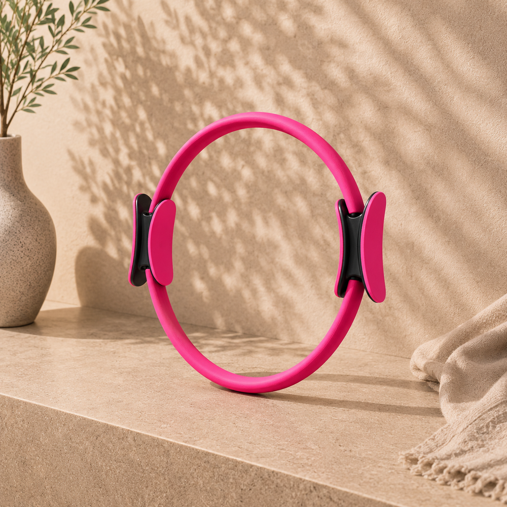 Pilates ring used for inner-thigh resistance