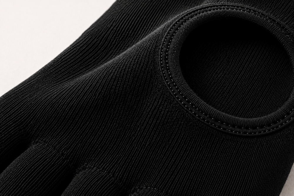 Pilates grip socks — silicone grip sole detail
