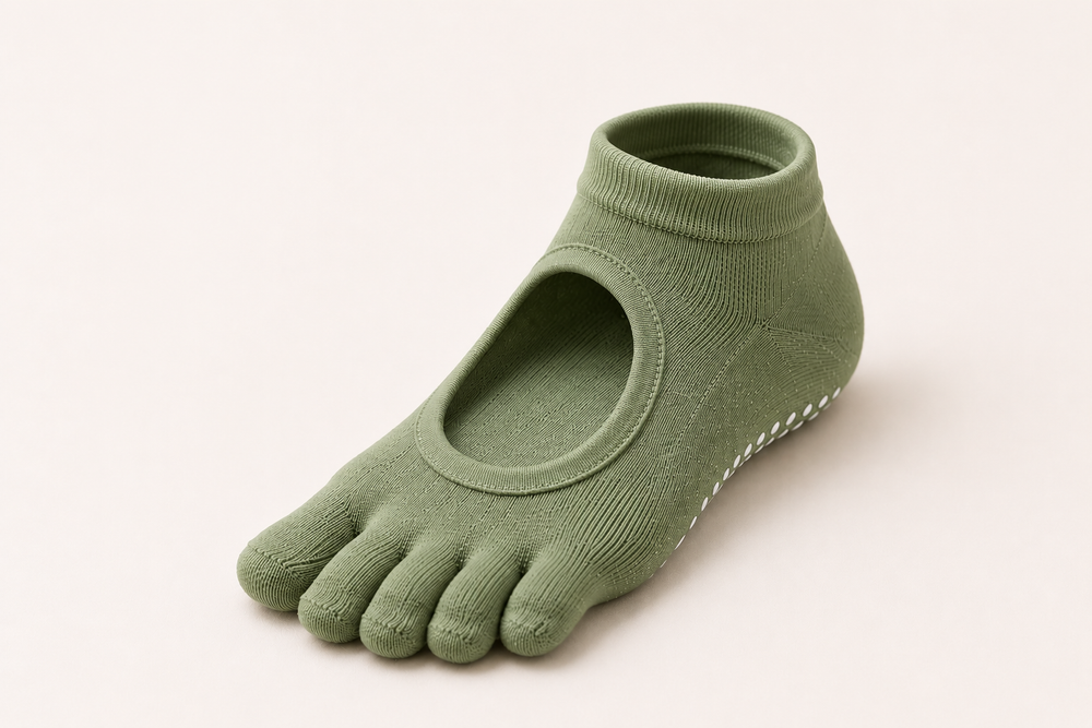 Five-toe grip socks for reformer and mat Pilates