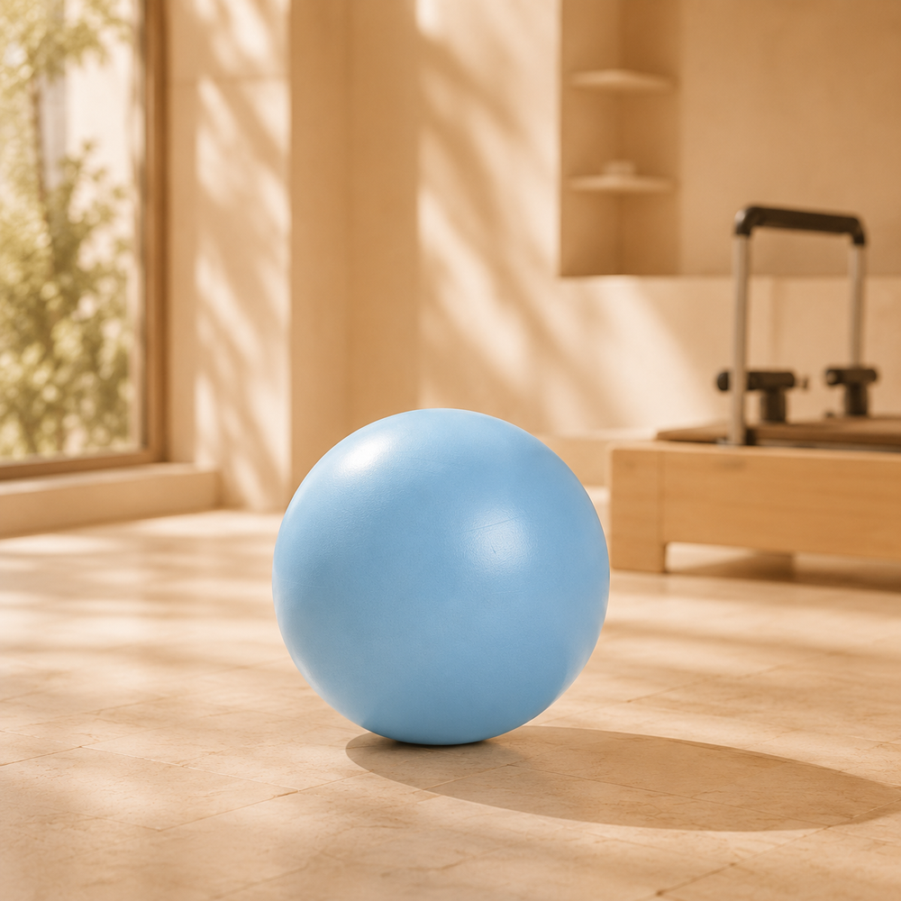 Mini exercise ball with inflation pump