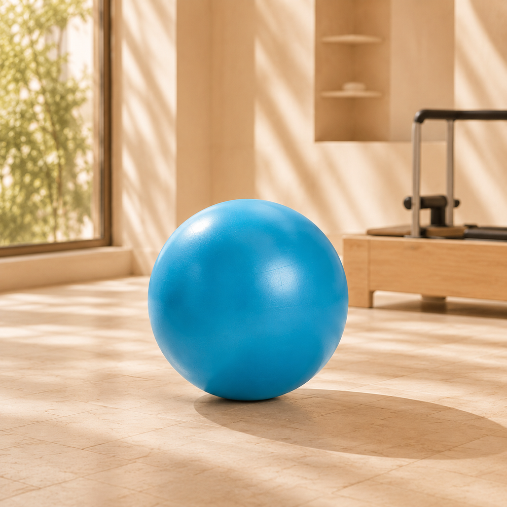 Pilates ball used for core stability