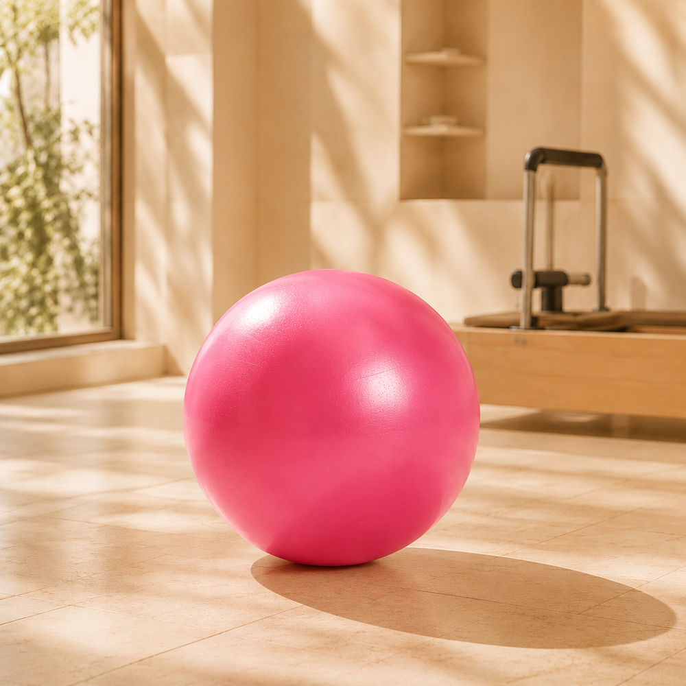 Pilates ball used for core stability