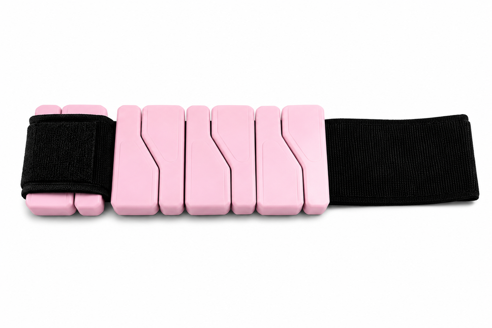 Adjustable ankle weights with a secure strap