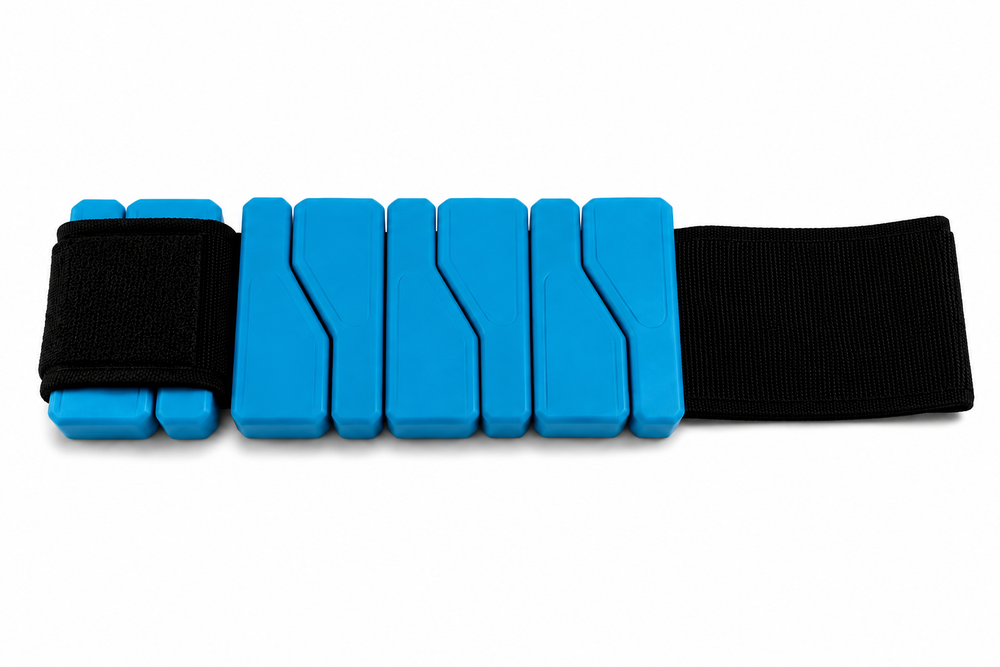 Adjustable ankle weights for Pilates and low-impact training