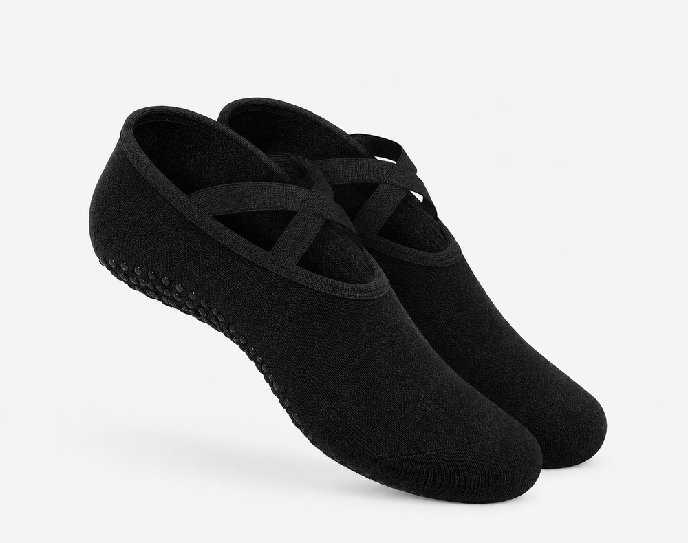 Barre grip socks — silicone grip sole detail
