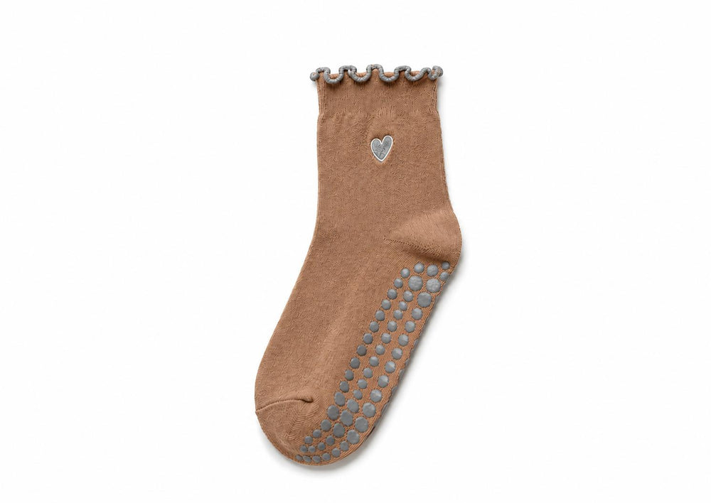 Heart grip socks in multiple colours