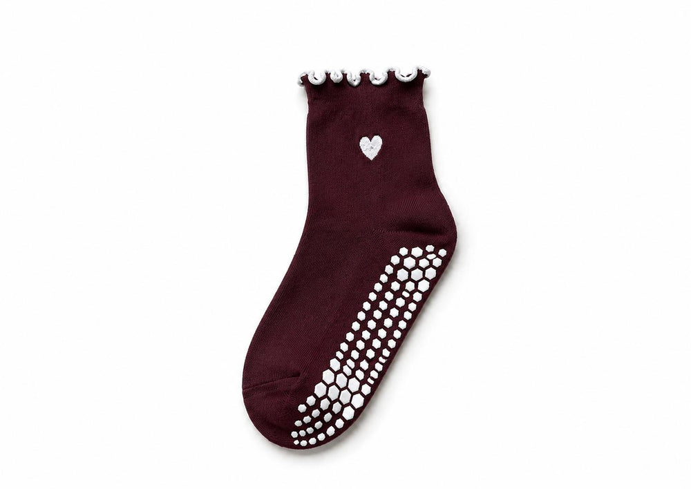 Heart grip socks in multiple colours
