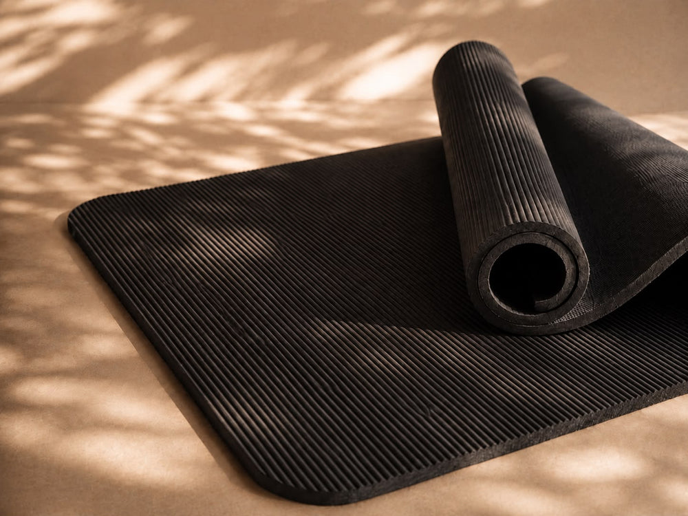 Pilates workout mat — non-slip textured surface